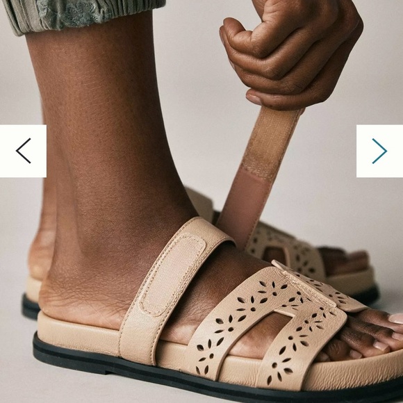 Bibi Lou Beige Cut-Out Sandals - Picture 11 of 12